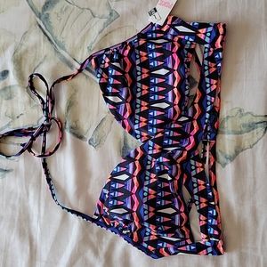 PINK Victoria's Secret Halter Wrap Bikini Top NWT